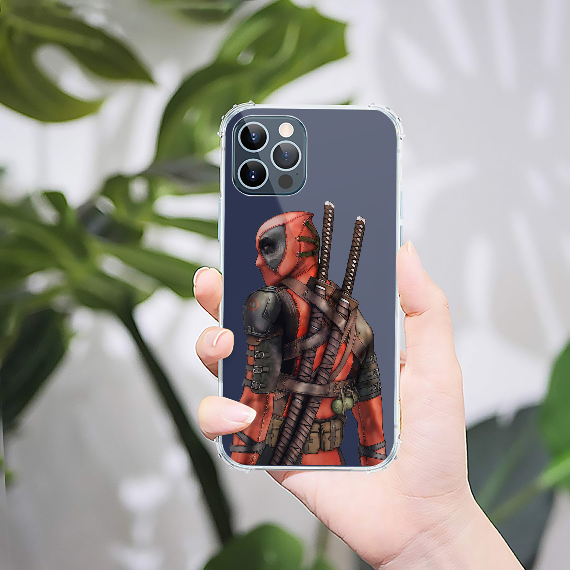 （画像用） Deadpool デッドプール 【iPhone 12シリーズ対応】透明スマホケース（クリアソフトケース）
